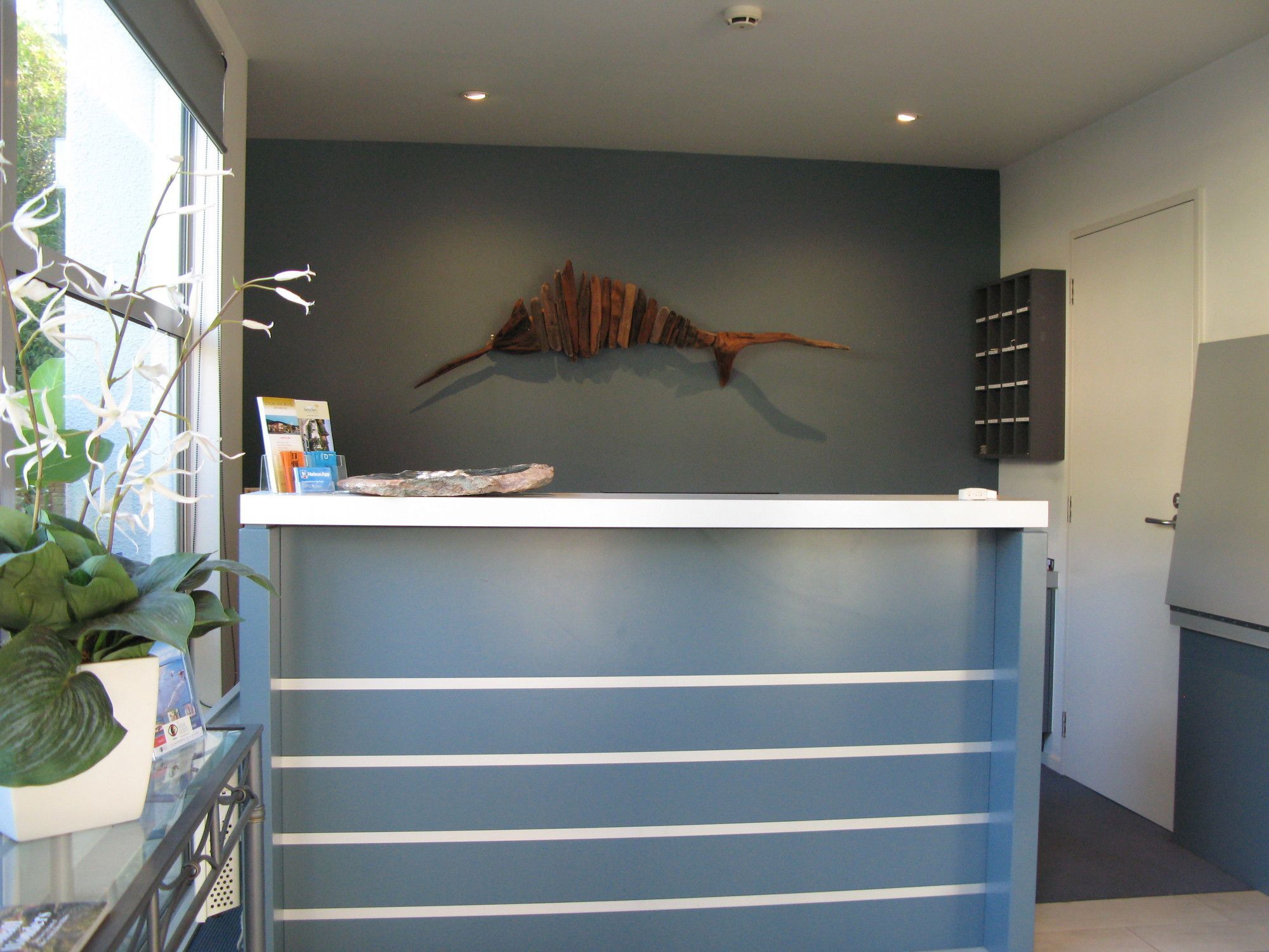 Beaches Nelson Esterno foto Reception desk at the hotel